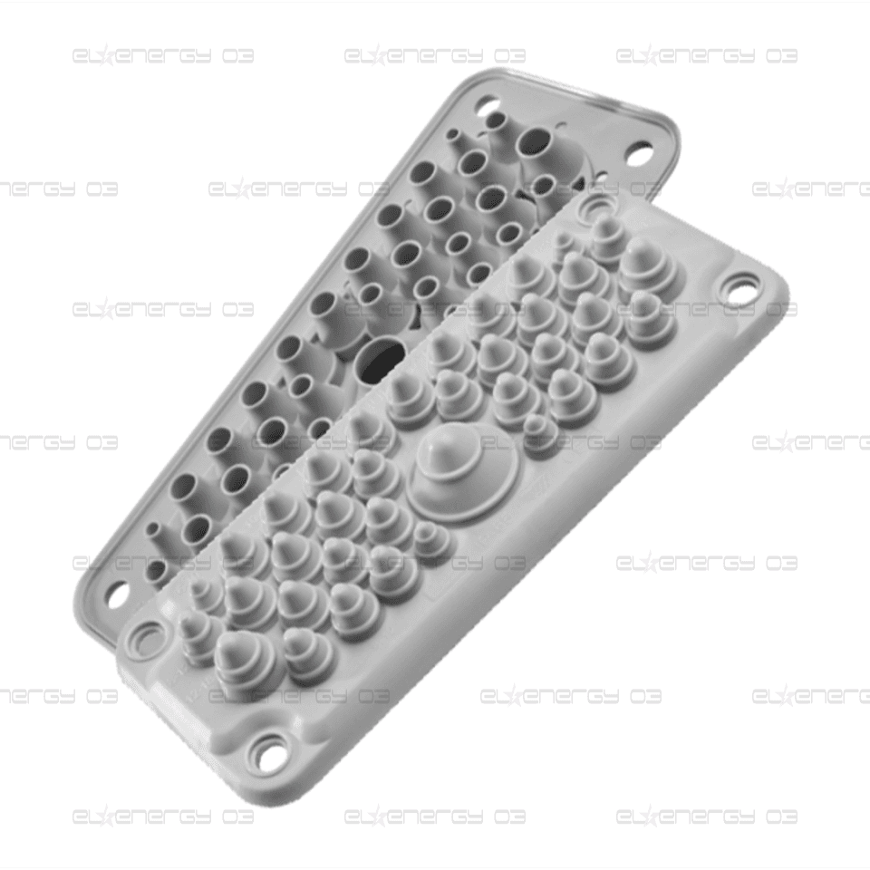 Панел с кабелни входове MC35/37 за 37 кабела IP67 сив RAL 7035 MOREK