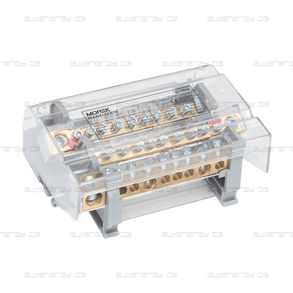 Разпределителен клемен блок Moblock 4P 160A-9 1×50 + 2×35 + 6x16mm² MOREK