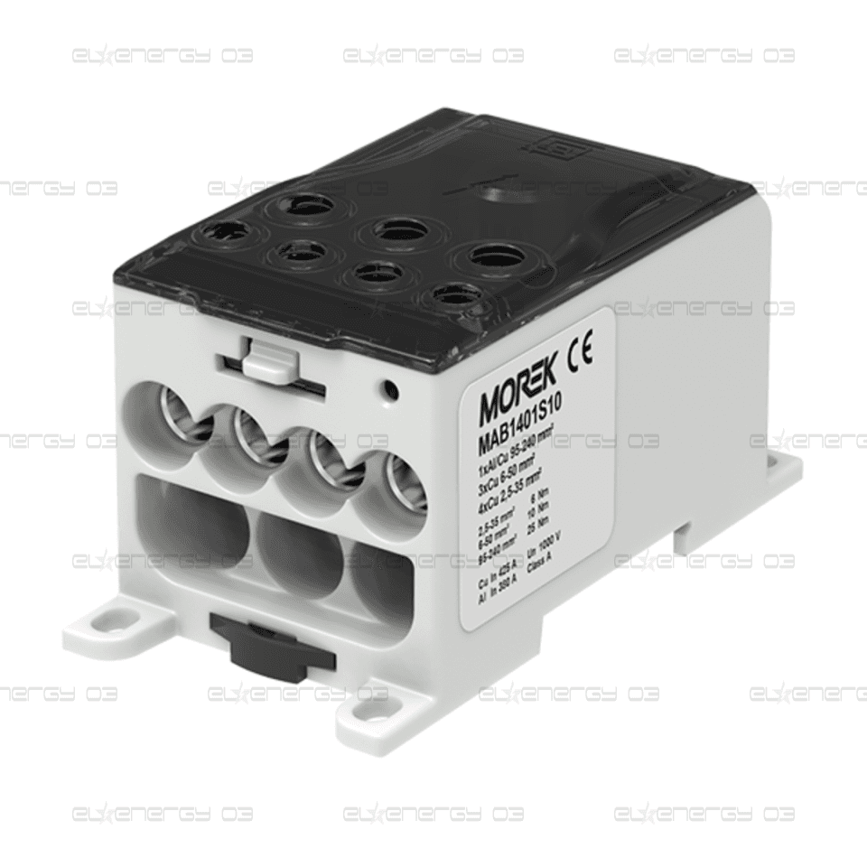 Разпределителен клемен блок СИВ 1P 400A OJL400A вх.Al/Cu 1x 240 изх. 4×35/3x50mm² MOREK