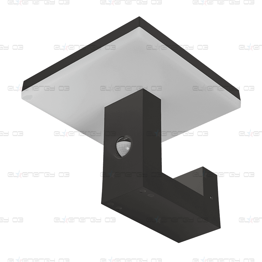 СВЕТОДИОДНА ЛАМПА СЪС СЕНЗОР ЗА ДВИЖЕНИЕ 15W 4000K, IP65, ЗА СТЕНА, СИВА