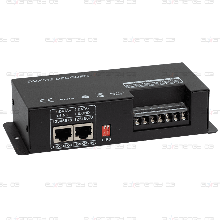 DMX RF ДЕКОДЕР ЗА RGB/RGBW LED ОСВЕТЛЕНИЕ, 32А, 12-24V DC, IP20