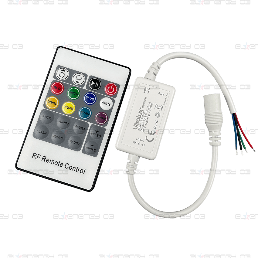 RF МИНИ КОНТРОЛЕР ЗА RGB LED ОСВЕТЛЕНИЕ, 6A, 12-24V DC
