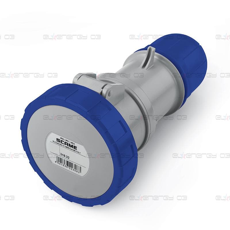 Промишлен подвижен контакт 2P+Е 32A IP66/67, 6h серия Optima Scame