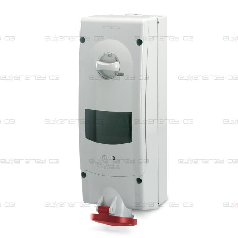 Промишлен контакт 3P+N+Е 16A IP44 с механична блокировка и 6 DIN модула серия Advance 2 Scame