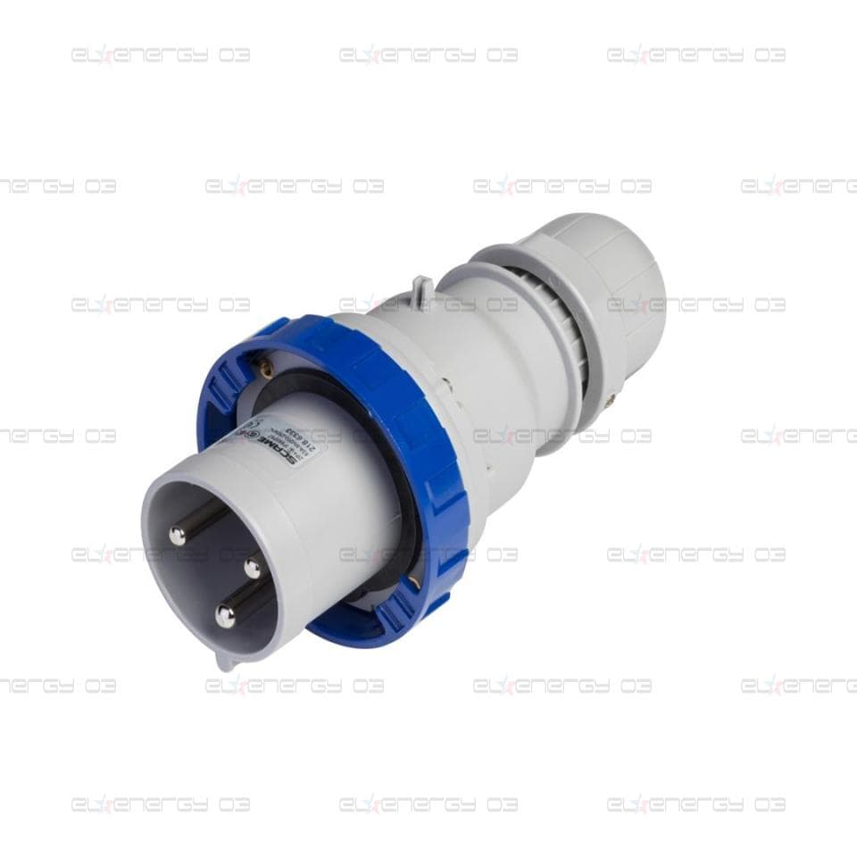Промишлен щепсел 2P+Е 125A IP66/67/69 серия Optima Scame