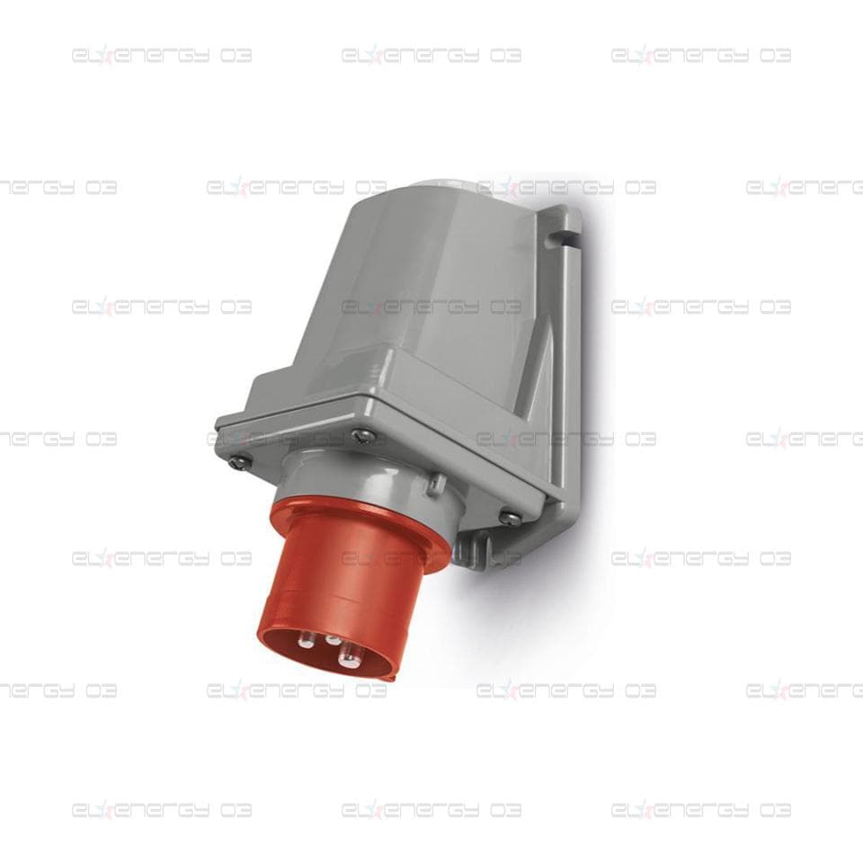 Промишлен щепсел 3P+Е 16A 380-415V IP44/54, 6h серия Optima за открит монтаж Scame