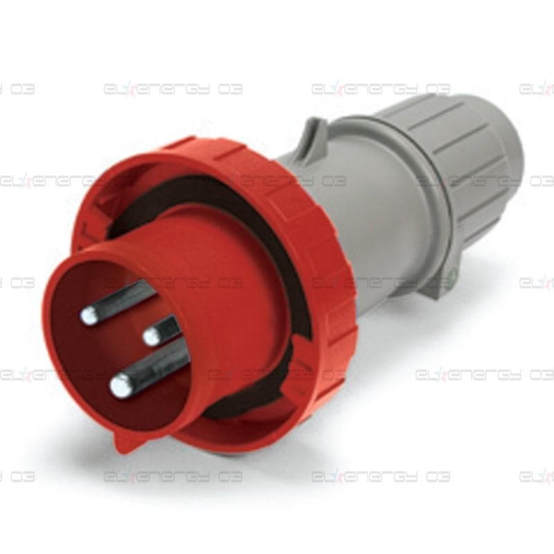 Промишлен щепсел 4P 30A 4W 480V IP67, 7h серия Eureka UL стандарт панелен монтаж Scame