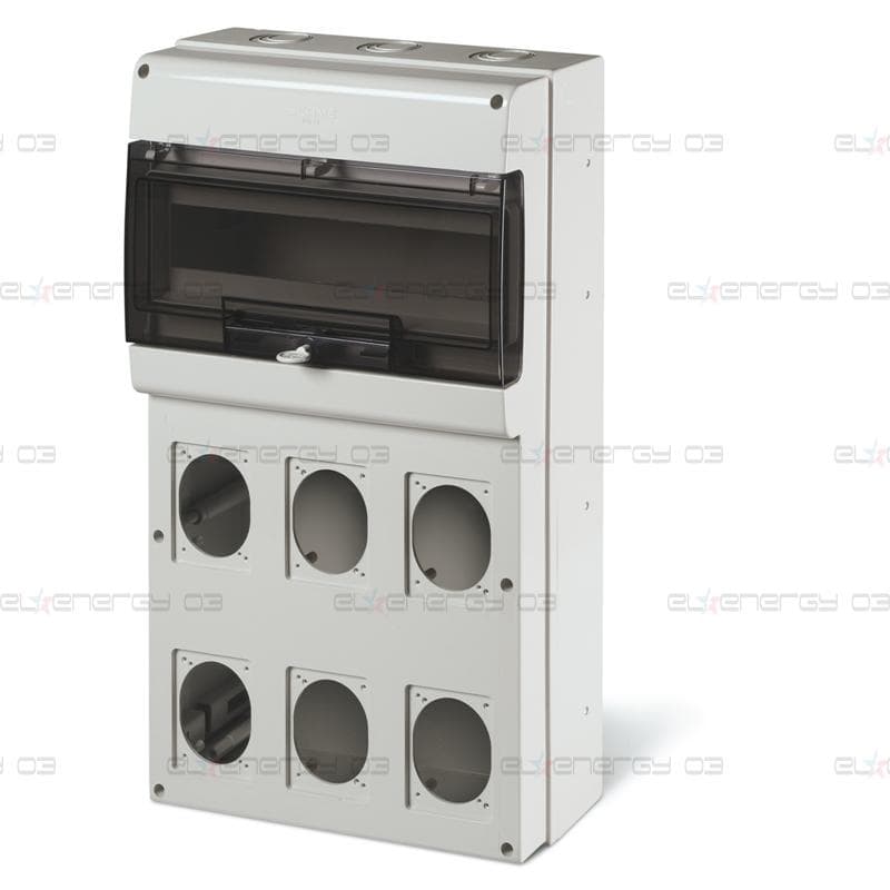 Табло за индустриални контакти и DIN модули IP66, UV, PG и М вход, серия Domino (16 DIN и 6х16A или 32A) Scame