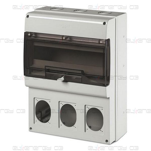 Табло за индустриални контакти и DIN модули IP66, UV, PG и М вход, серия Domino (16 DIN и 3х16A или 32A) Scame