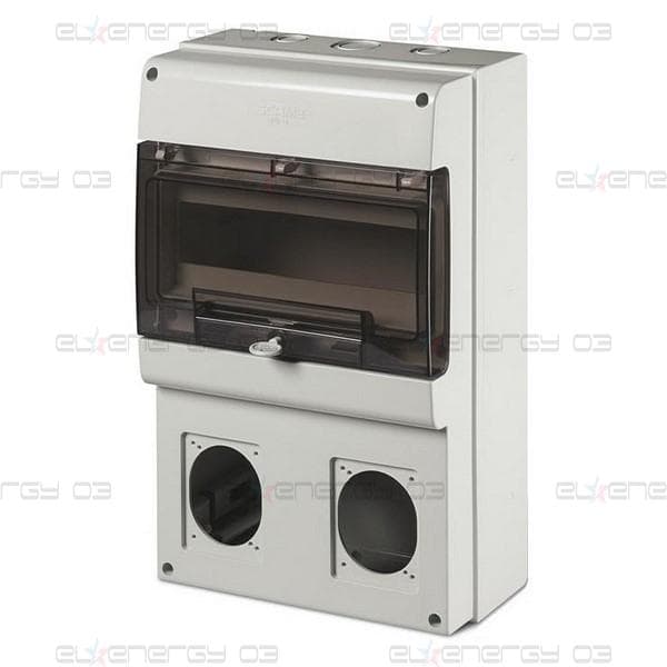 Табло за индустриални контакти и DIN модули IP66, UV, PG и М вход, серия Domino (12 DIN и 2х16A) Scame