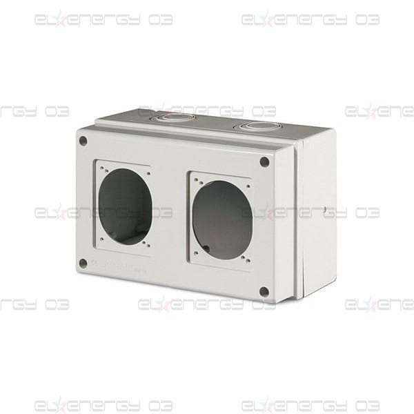 Табло за индустриални контакти IP66, UV, PG и М вход, серия Domino (2х16A или 32A) Scame