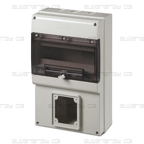Табло за индустриални контакти и DIN модули IP66, UV, PG и М вход, серия Domino (12 DIN и 1х63A) Scame