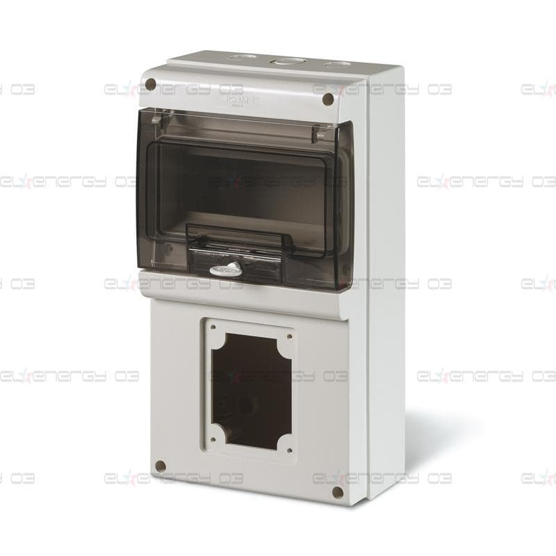 Табло за индустриални контакти и DIN модули IP66, UV, PG и М вход, серия Domino (8 DIN и 1х16A или 32A) Scame