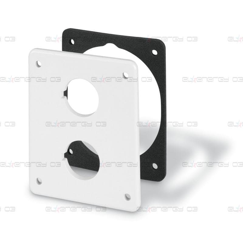Капачка с два отвор ф22мм за табла Block и Domino 70x87mm Scame