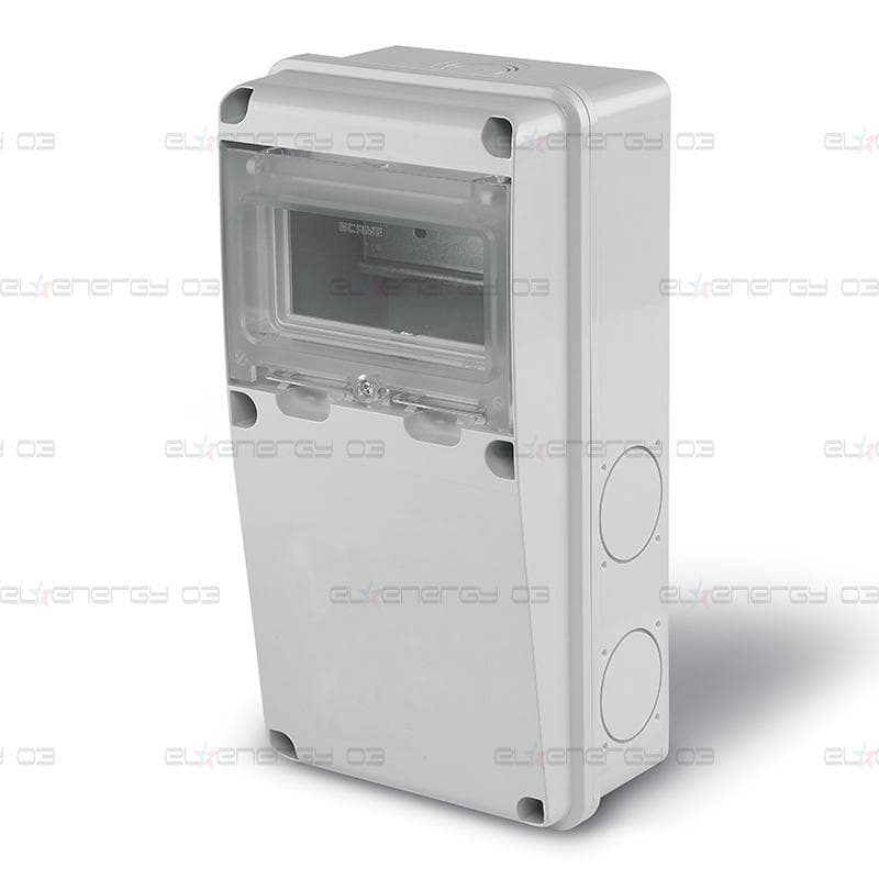 Табло за индустриални контакти /плътно/ и DIN модули IP55, UV, серия Enerbox /6 DIN/ Scame