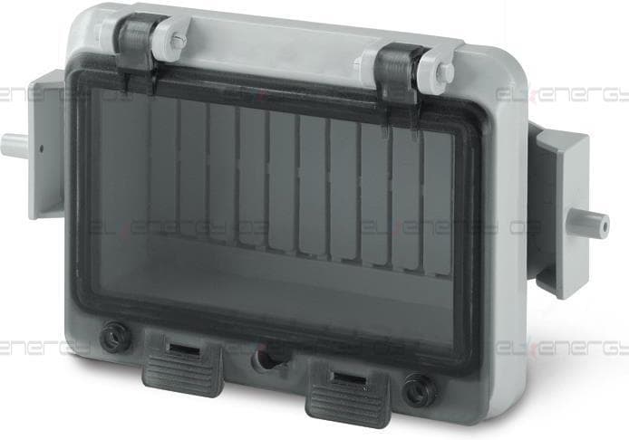 Капак за 6 DIN IP65 серия GOMMA гумирано + DIN шина Scame