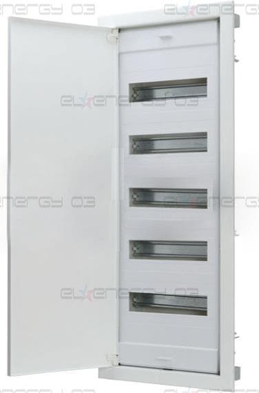 Табло за СКРИТ монтаж 5х12+10 DIN модула с метална плътна врата 878x368x90 Scame