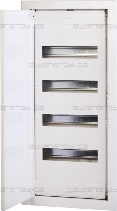 Табло за СКРИТ монтаж 4х12+8 DIN модула с метална плътна врата 753x368x90 Scame
