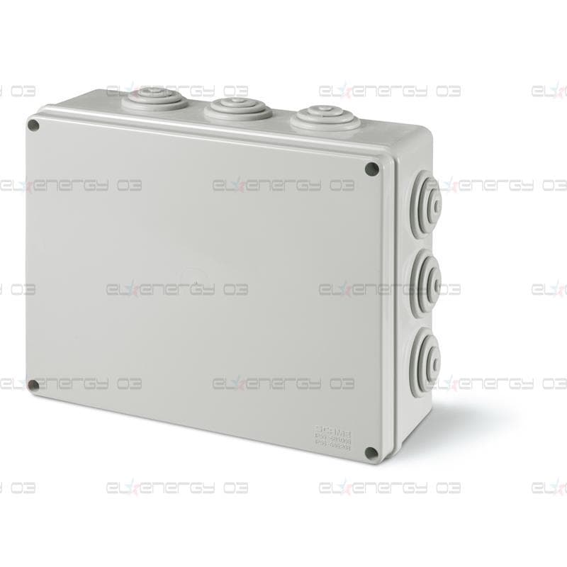 Кутия 100х100х50мм IP55, UV, кабелни мембрани 6х23мм, затваряне с винт, серия Scabox Scame