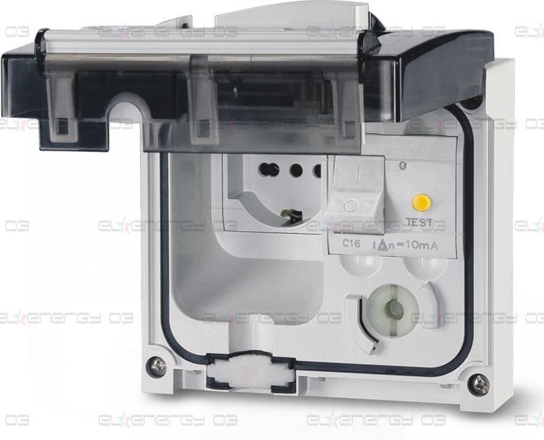 Контакт Итало-Германски стандарт с ДТЗ, IP56, 16A, серия Omnia Plus, Scame