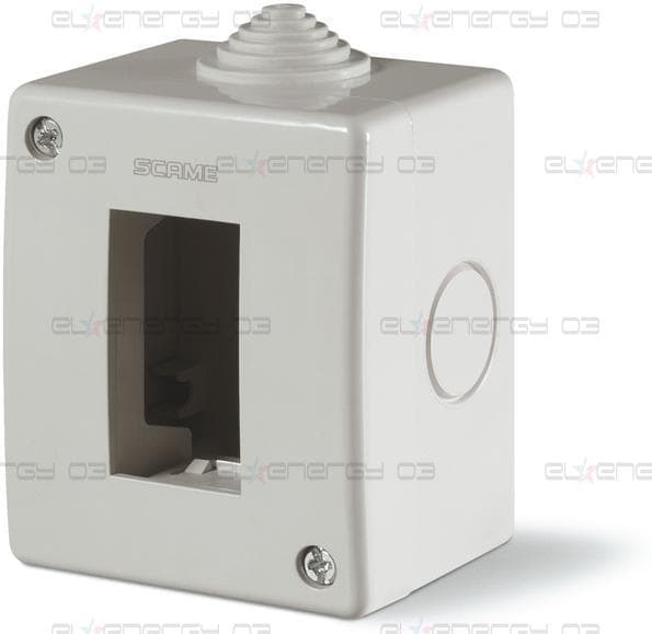 Конзола за открит монтаж IP40 1 мод. Unibox цвят СИВ Scame
