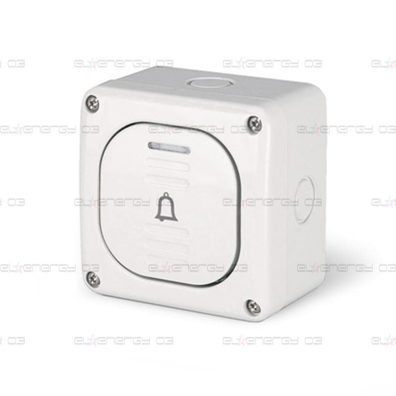 Бутон с надпис Bell ключ 10А за открит монтаж IP 66, серия Protecta, Scame