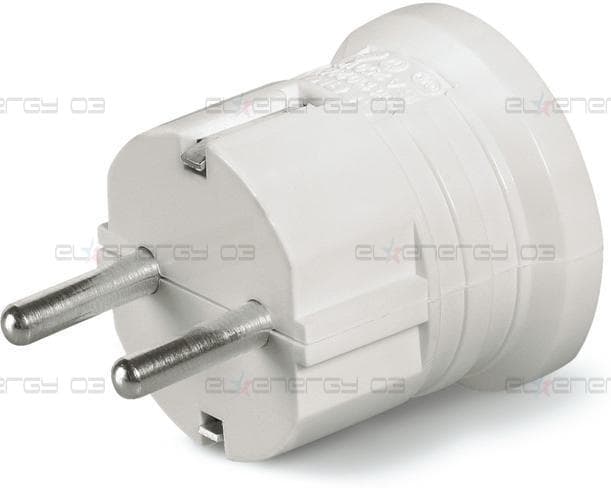 Щепсел бял Шуко 2P+E 16A ІP20 UV GW750 градуса серия UNEL Scame