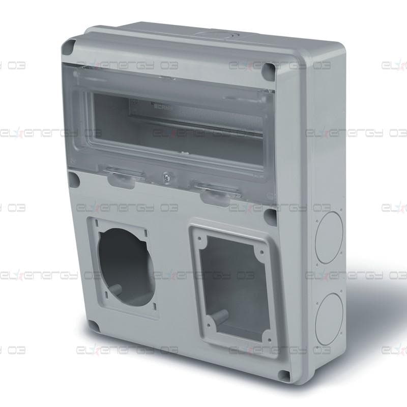 Табло за индустриални контакти и DIN модули IP55, UV, серия Enerbox /11 DIN, 1х16-32A и 1х63A/ Scame