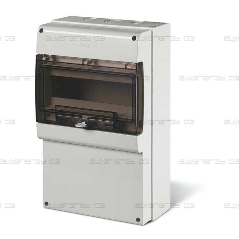 Табло за индустриални контакти и DIN модули IP66, UV, PG и М вход, серия Domino (12 DIN и плътен капак без отвори) Scame