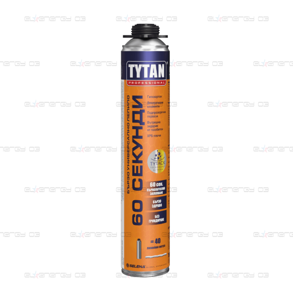 Tytan Professional 60 Секунди, Полиуретаново пистолетно лепило, 750ml