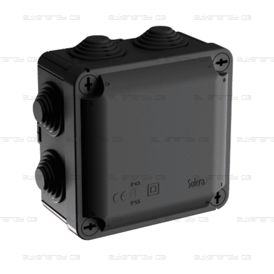 Разклонителна кутия Solera Ybox 100 x 100 x 55 mm, IP55, Черна