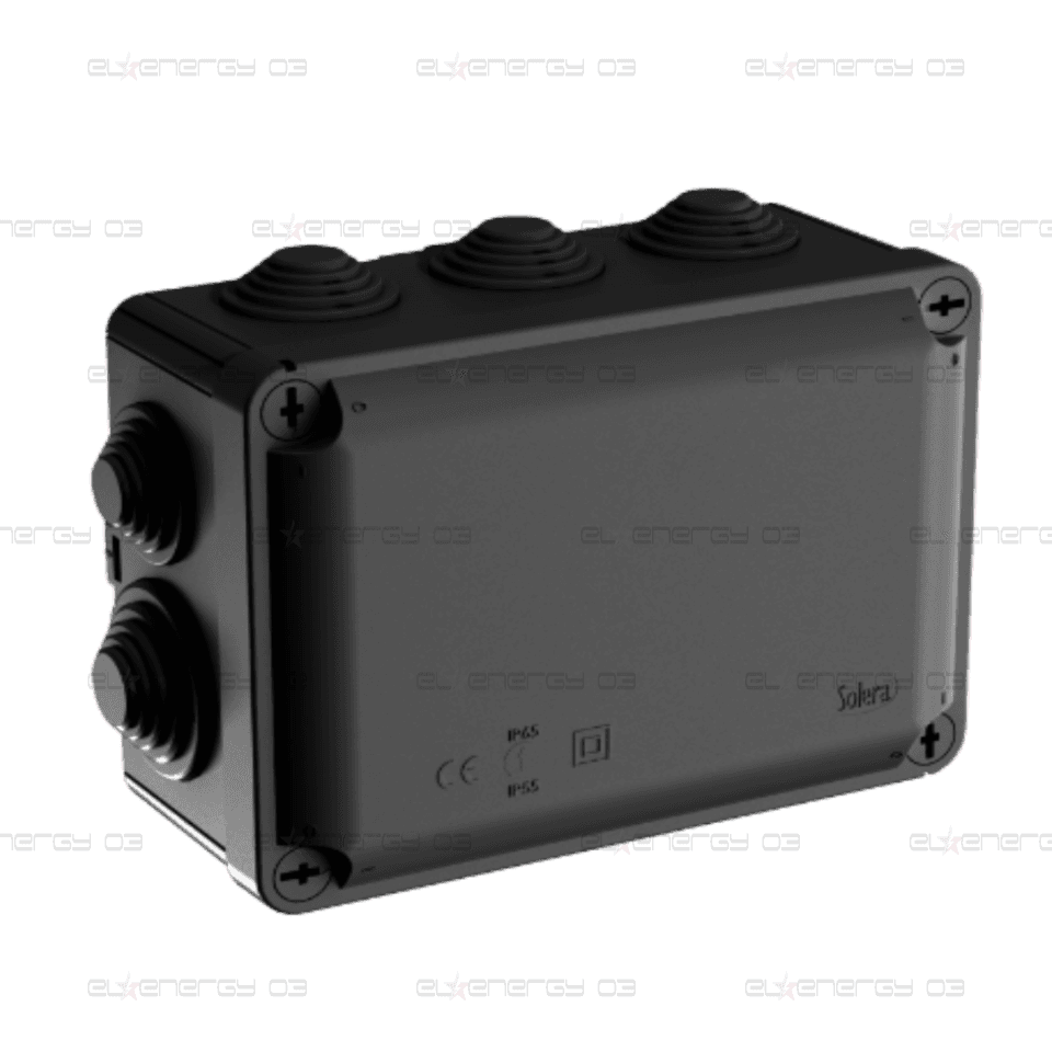 Разклонителна кутия Solera Ybox 153 x 110 x 65 mm, IP55, Черна