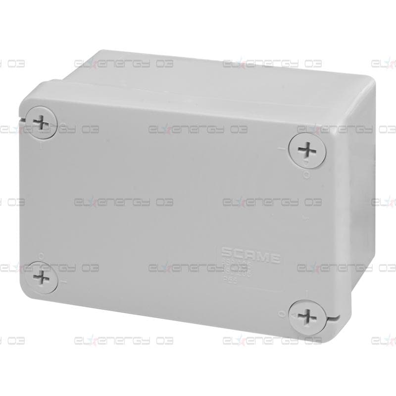 Кутия 120х80х50мм IP55, UV, плътни стени, затваряне с винт, серия Cubox Scame