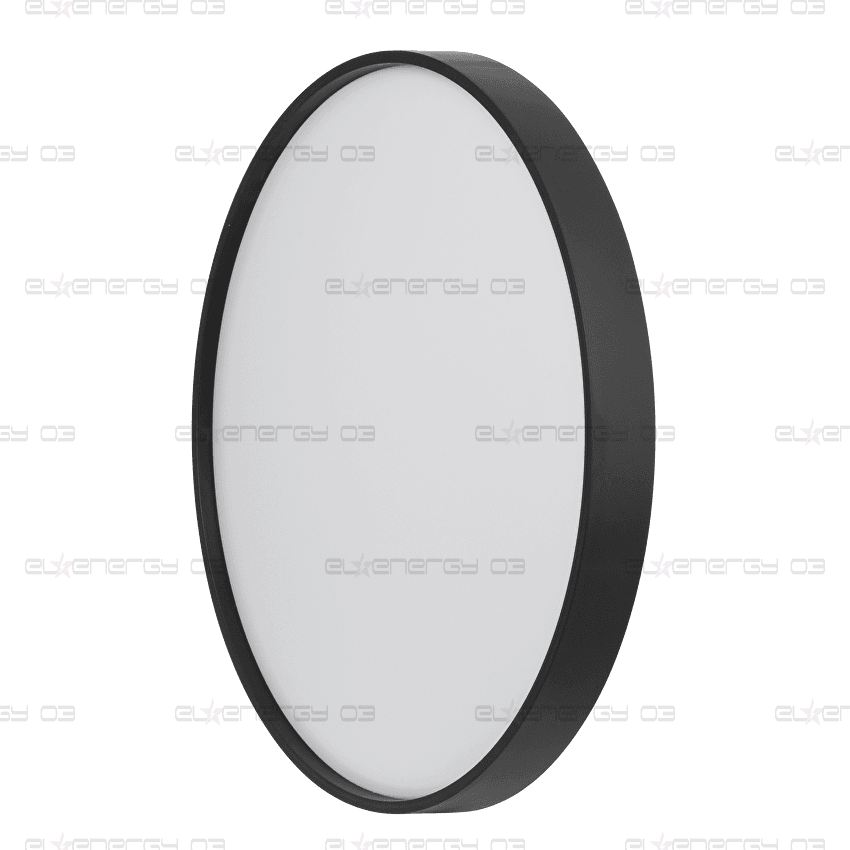 LED CCT Плафониера, Черна 24W, 3000K/4000K/6500К, 220-240V AC, Кръг, IP20