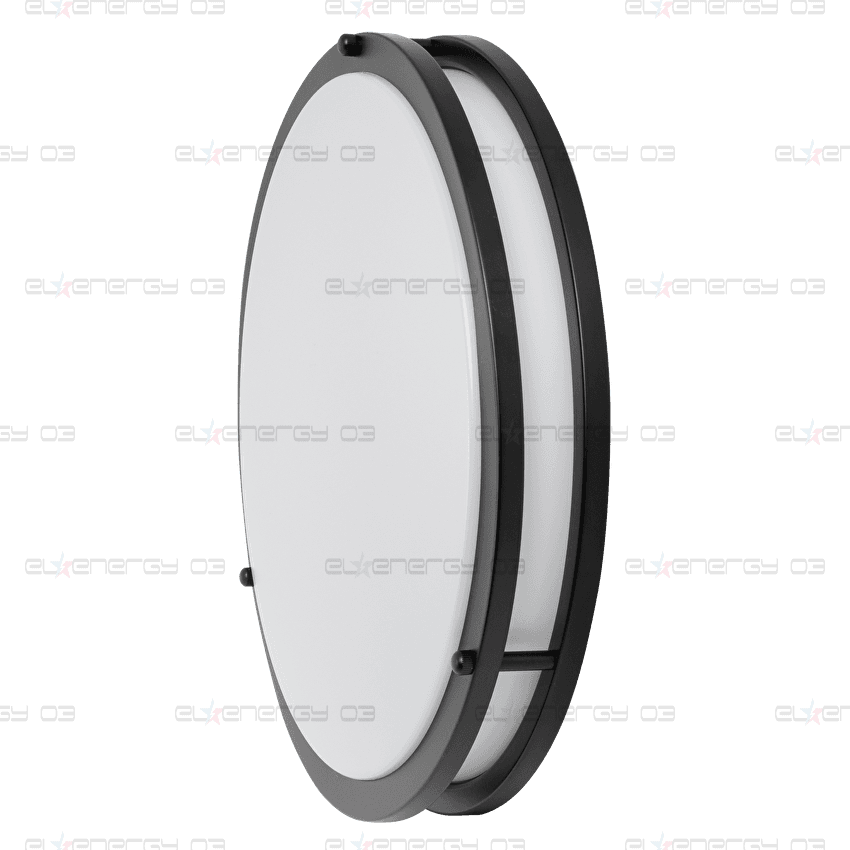 Декоративна LED плафониера 36W, 4200K, 220-240V AC, Черна, кръг, IP20