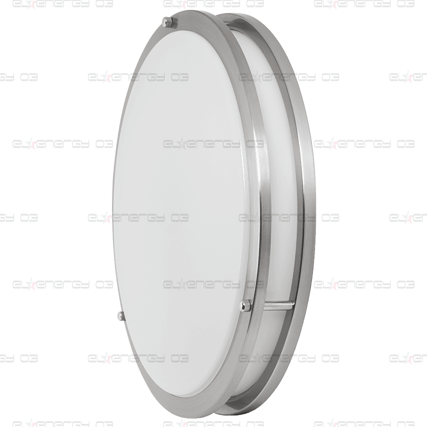 Декоративна LED плафониера 36W, 4200K, 220-240V AC, Сатиниран никел, кръг, IP20