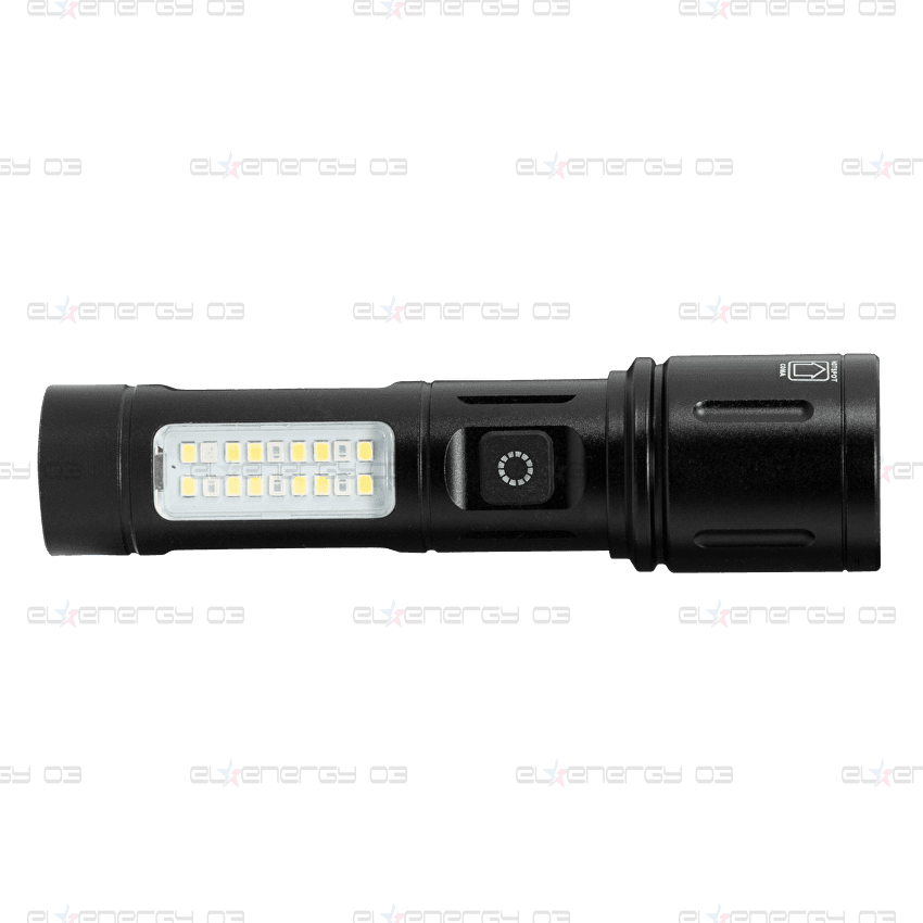 LED Фенер със зуум и странично светене 8W/8W, 6500K/5500K, 5V DC, IP44