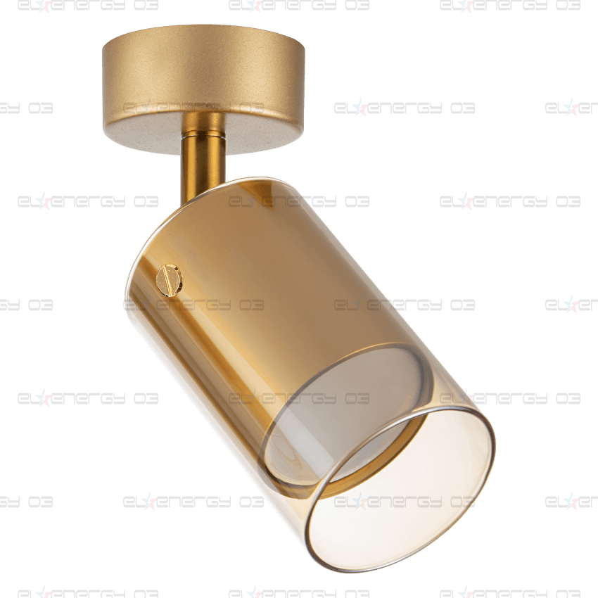 Тяло за таван, стъклено, GU10, 220-240V AC, IP20, злато