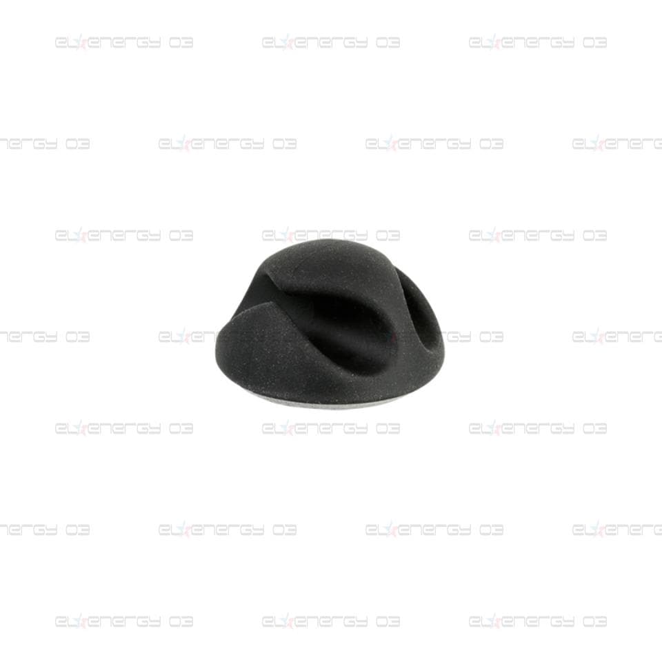 Самозалепващ кабелен държач UKSO-2, 2xØ7mm, Черен /20 броя в пакет/