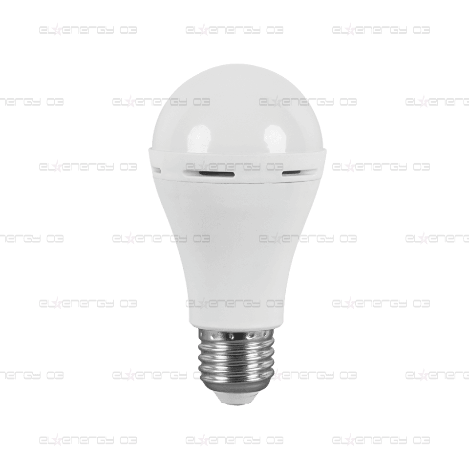 LED лампа крушка с вградена батерия 6W, E27, 4000K, 220-240V AC, неутрална светлина