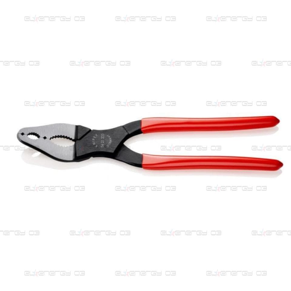 Клещи извити конусни, червена ръкохватка 200мм, Knipex