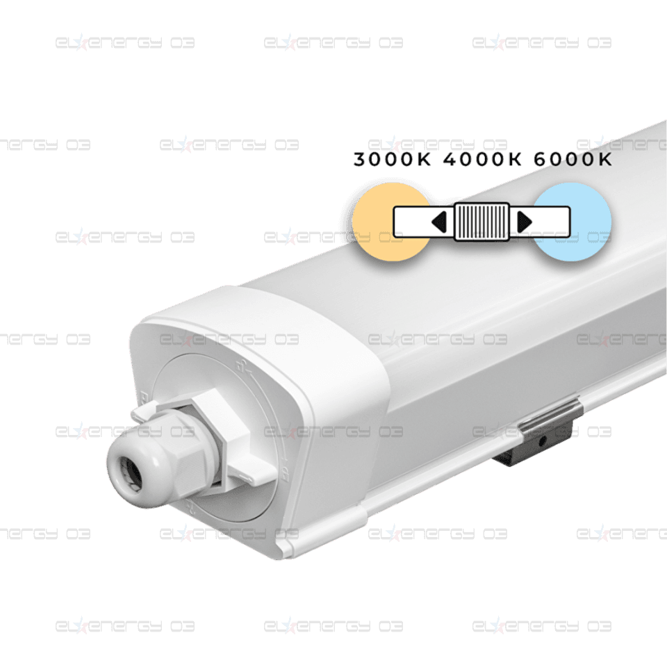 LED slim линейно осветително тяло 1.5m, IK08, 45W, CCT, 220-240V AC, IP65