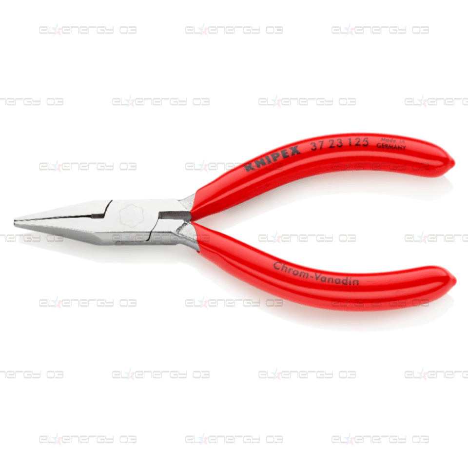 Клещи с тънък връх за електроника, червена ръкохватка 125мм, Knipex