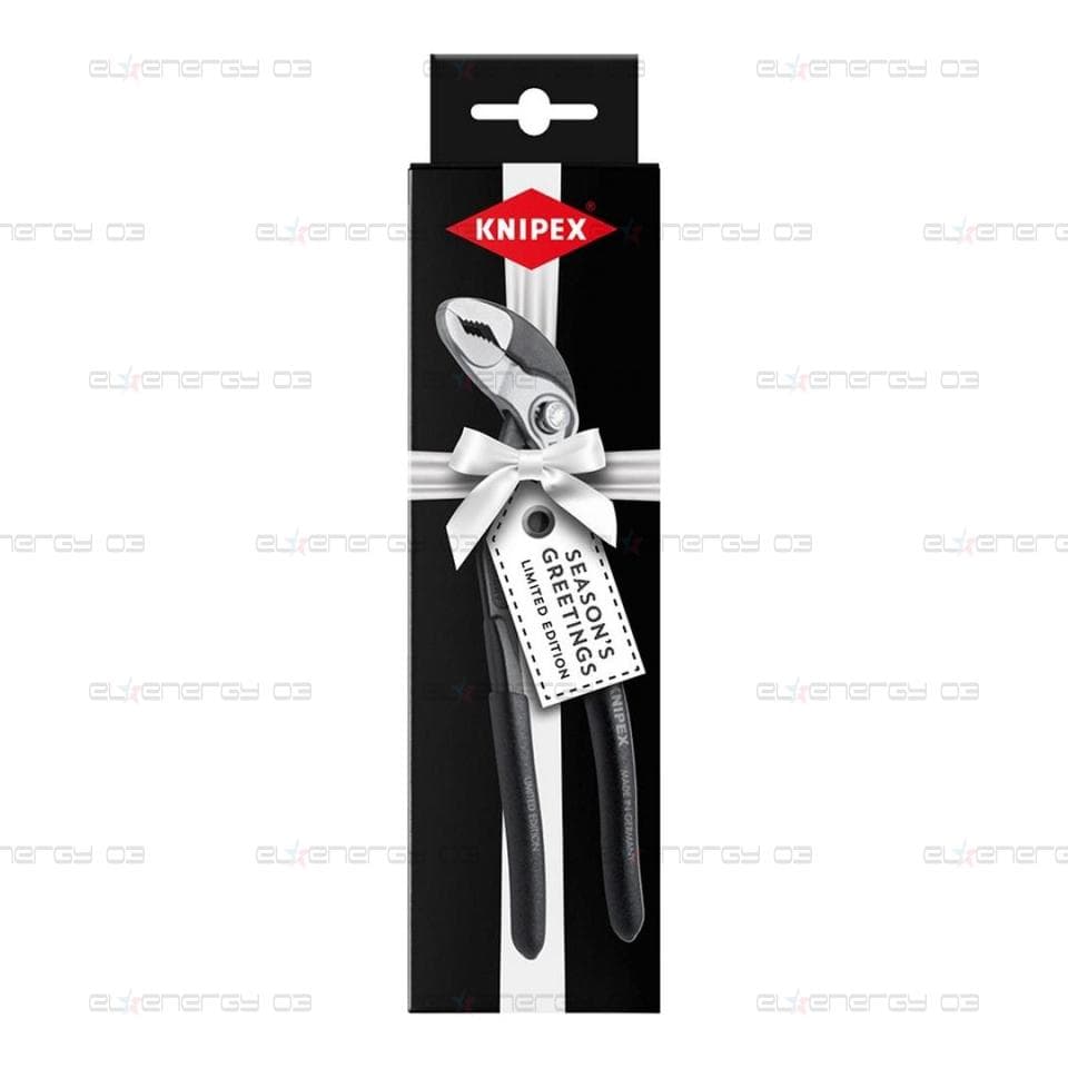 Клещи раздвижени Cobra, черна ръкохватка 180мм, Knipex /до изчерпване/