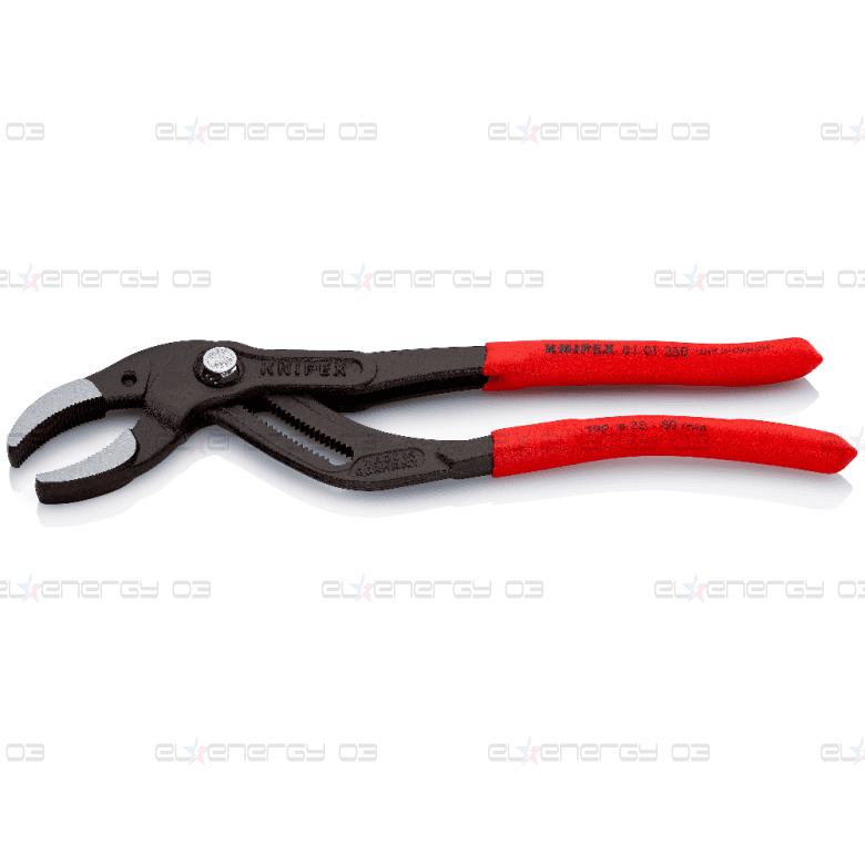 Клещи за сифони и ВиК връзки, червена ръкохватка 250мм, Knipex