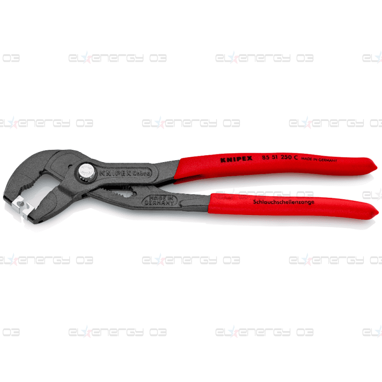 Клещи раздвижени за скоби, червена ръкохватка 250мм, Knipex