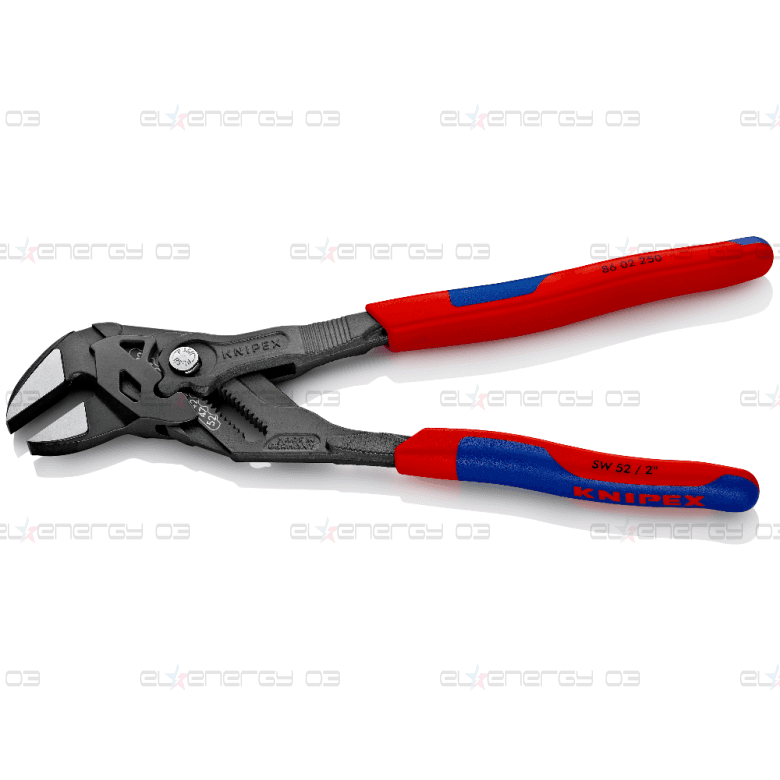 Клещи раздвижени, синьо-червена ръкохватка 250мм, Knipex