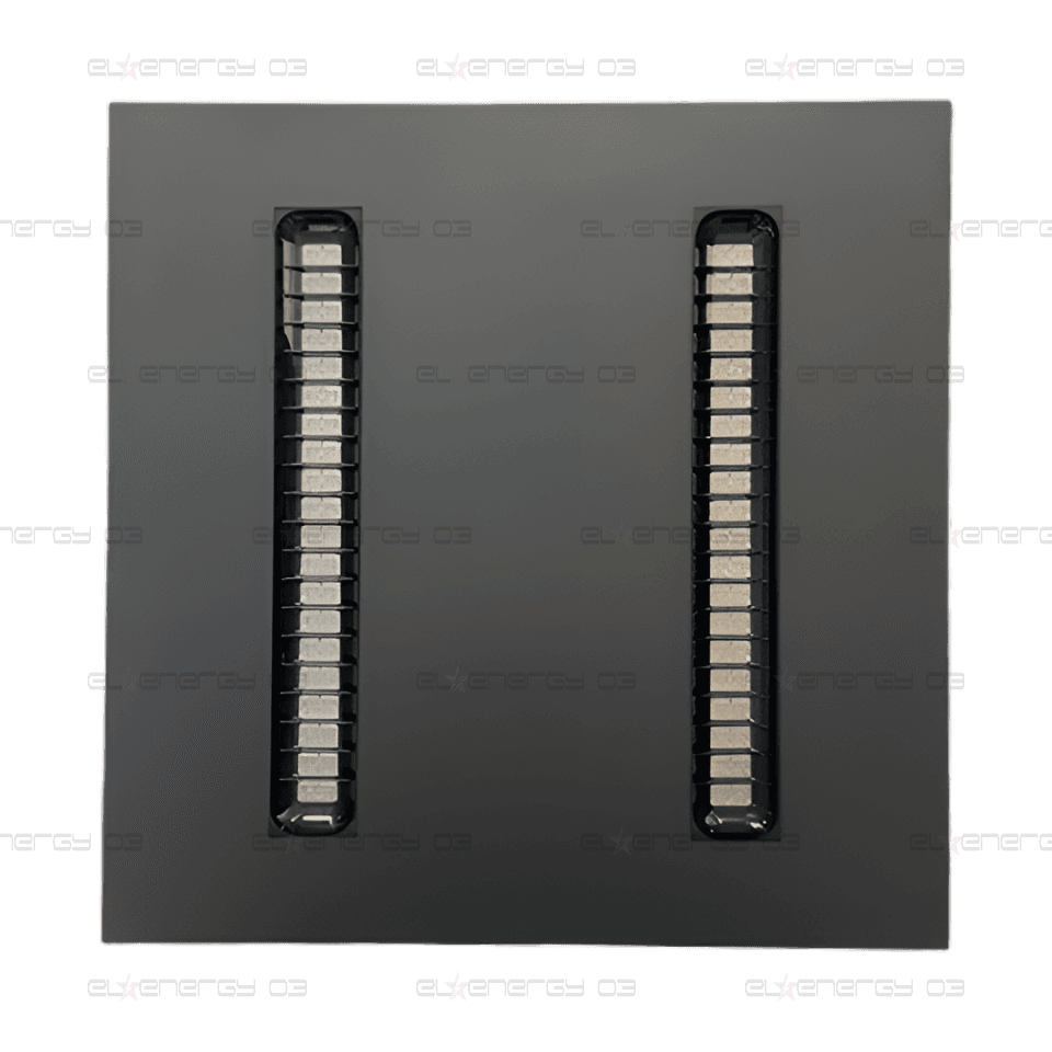 LED панел за октрит монтаж, 600х600, UGR<19, 40W, 4000K, 130 lm/W, 90°, 220V-240V AC, черен, IP20