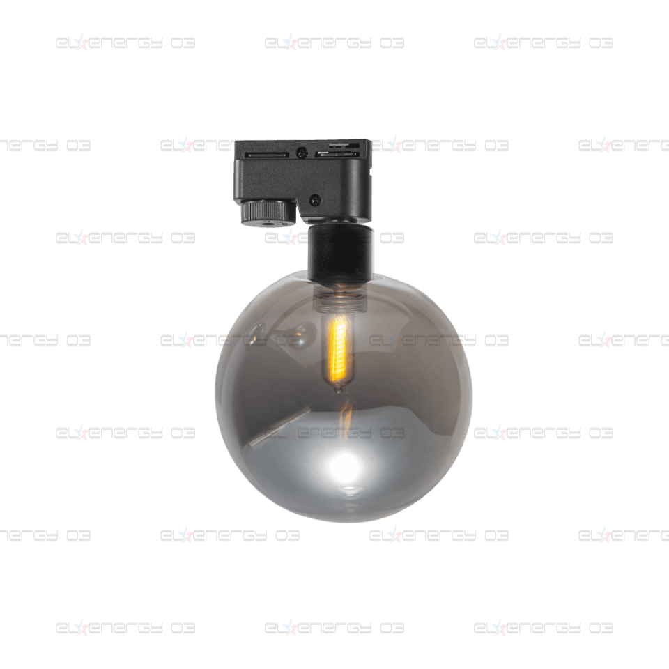 Тяло за релсов монтаж, стъклено, двупроводно, G9, 220-240V AC, IP20, черно
