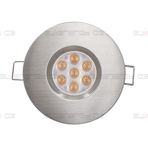 LED луна за вграждане насочена 6.5W, 2700K, IP44, 220V-240V AC, 45°, Топла светлина, Сатиниран никел, SMD 2835